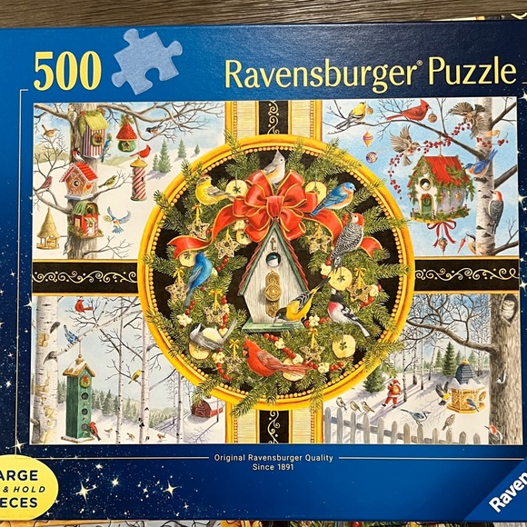 Ravensburger Festive Birds Puzzle - 500 Pieces - Picture 2 of 3